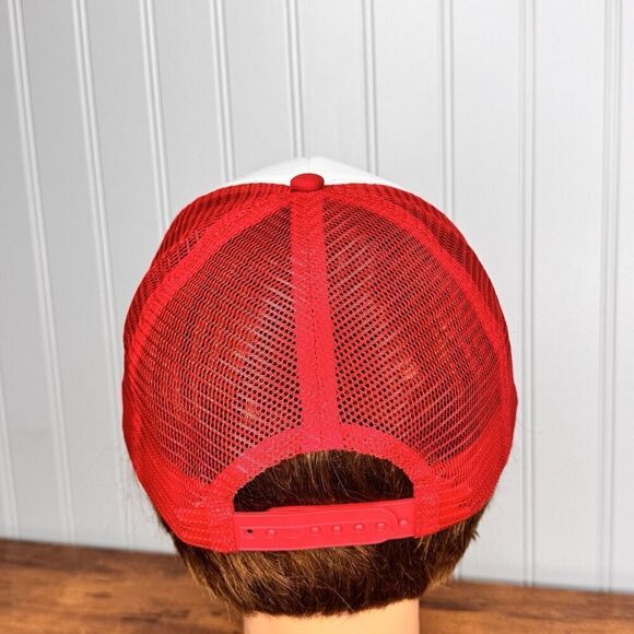 COORS Beer Red White Hat 5 Panel High Crown Trucker Snap Back Mesh by Hit OSFM - Picture 3 of 9